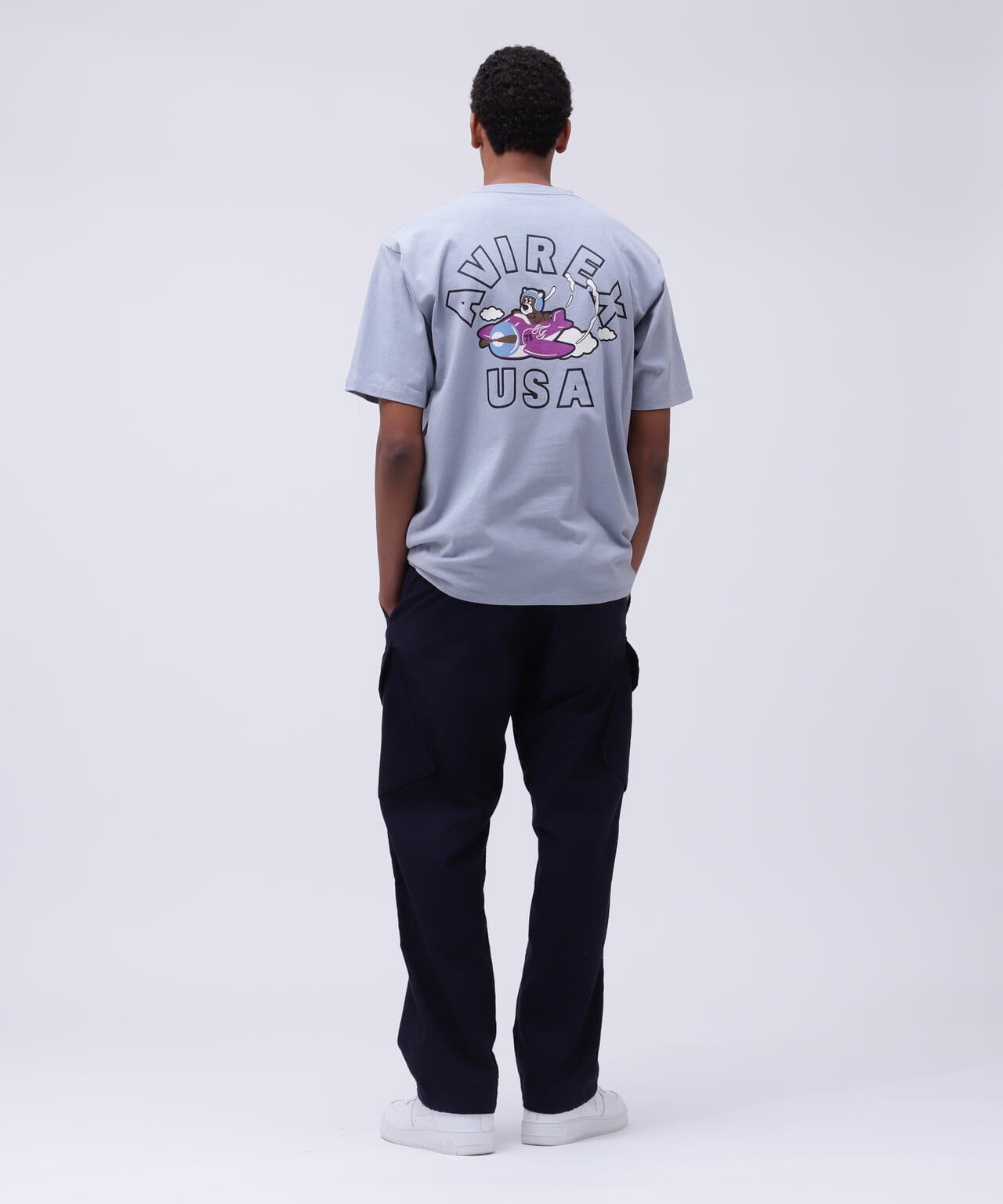 《WEB&DEPOT限定》FLYING BEAR T-SHIRT / フライング ベアー Tシャツ / AVIREX / アヴィレックス