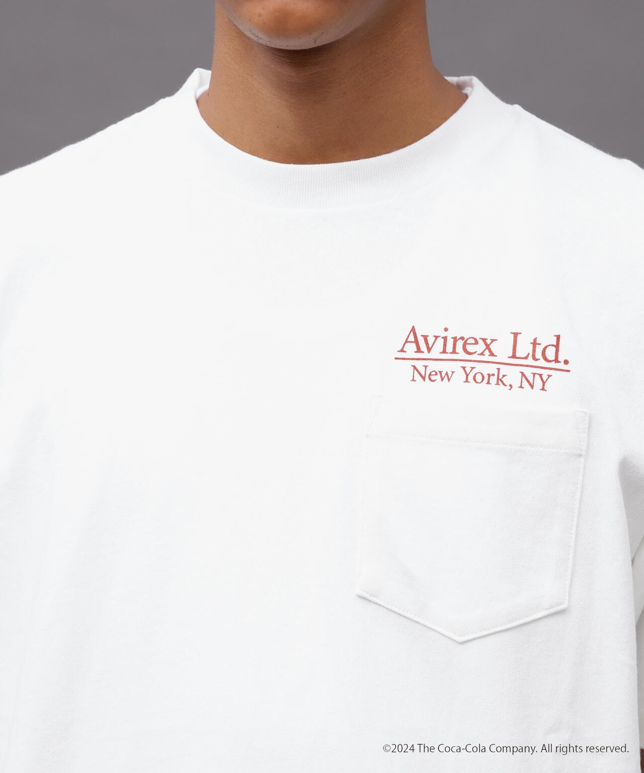 AVIREX / Coca-Cola 90s POCKET LOGO T-SHIRT