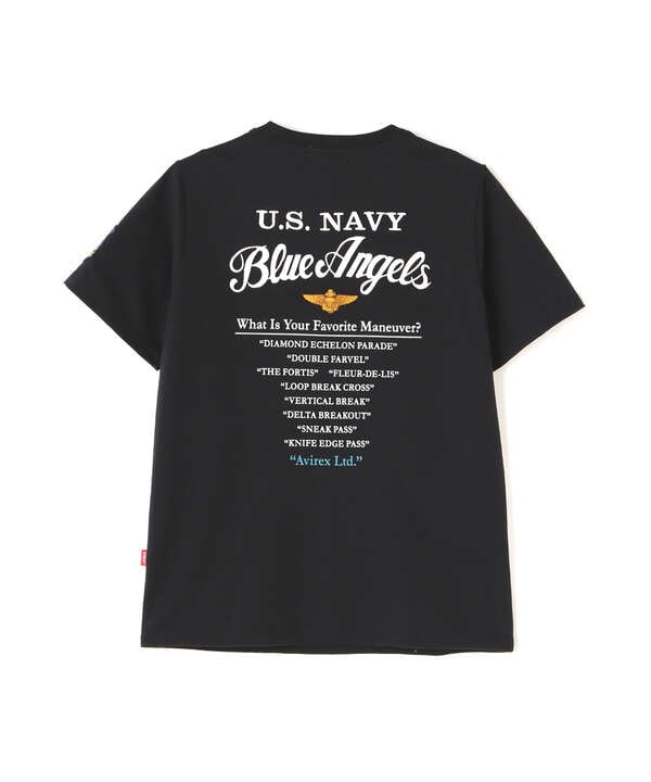 《直営店限定》EMBROIDERED T-SHIRT "BLUE ANGELS"/刺繍ティーシャツ