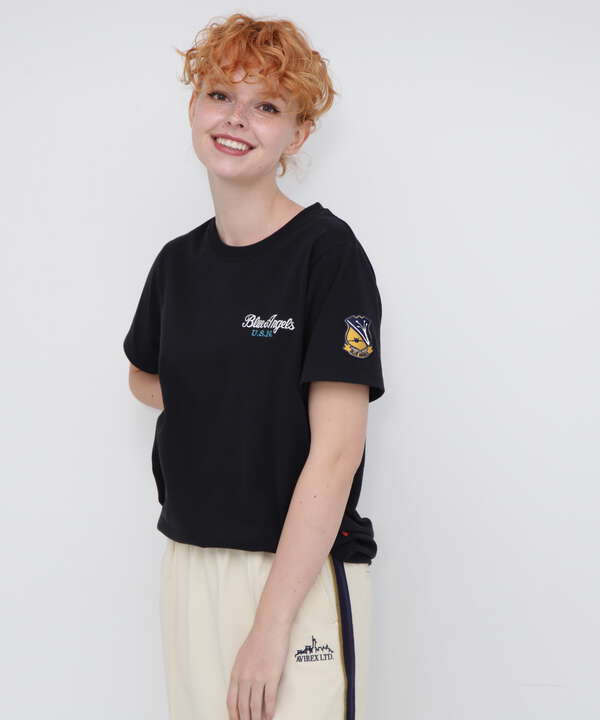 《直営店限定》EMBROIDERED T-SHIRT "BLUE ANGELS"/刺繍ティーシャツ