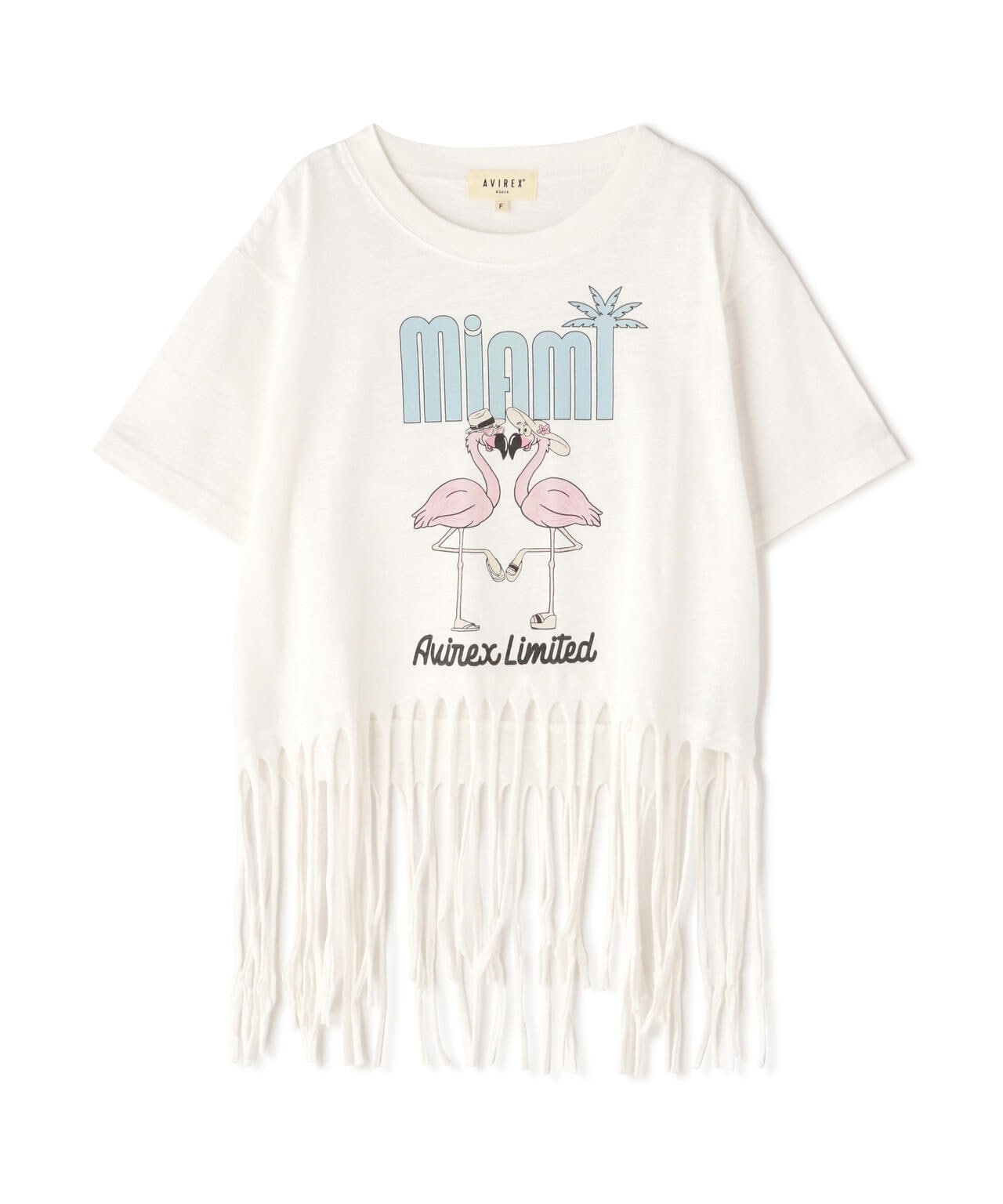 《直営店限定》FRINGE FLAMINGO T-SHIRT/フリンジ フラミンゴTシャツ