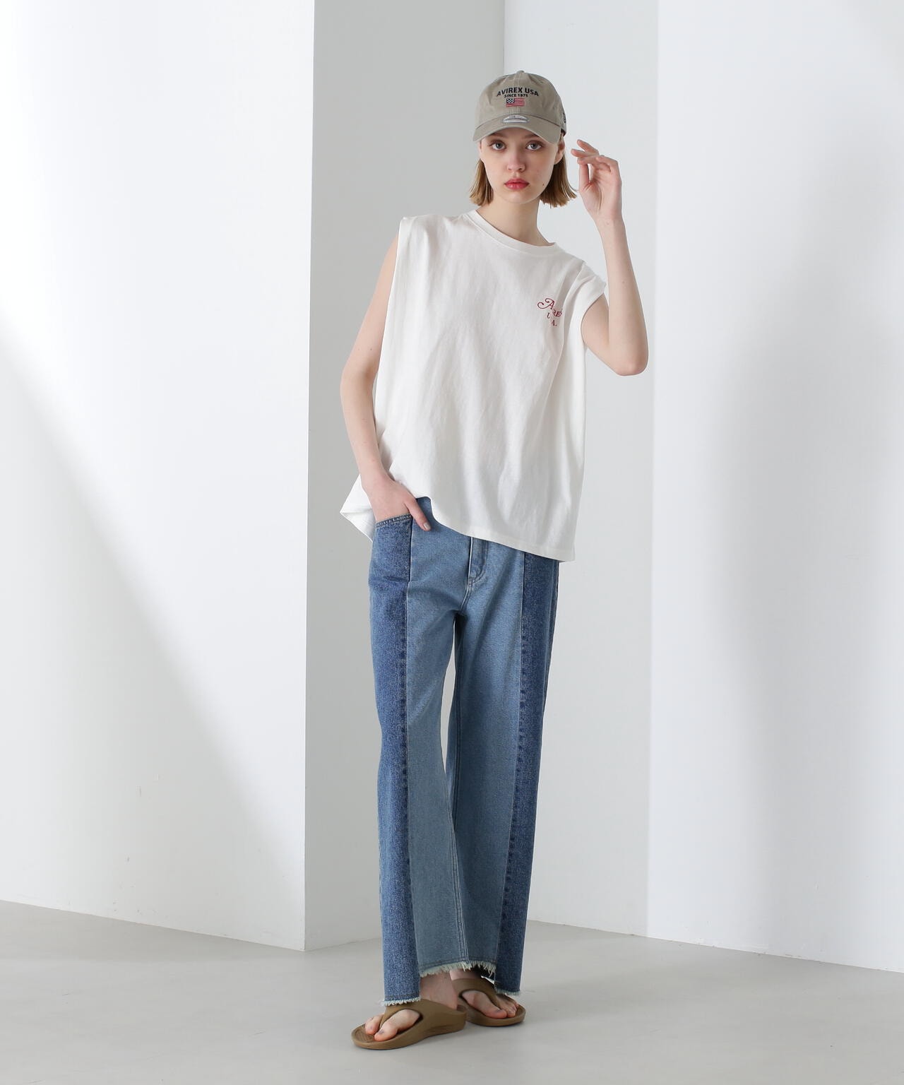 《直営店限定》SLEEVE LESS TOPS/スリーブレス トップス