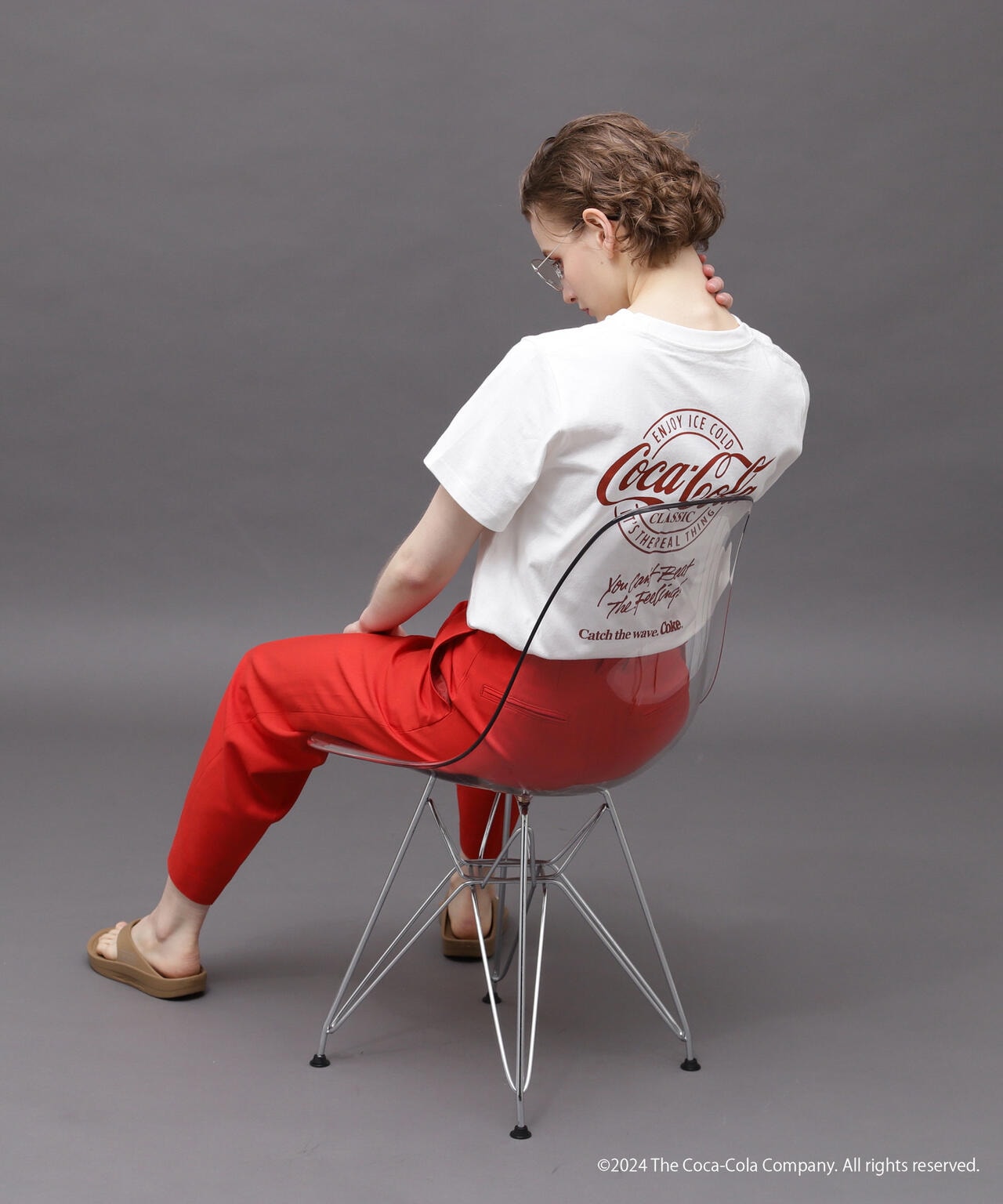 AVIREX / Coca-Cola 90'S POCKET LOGO T-SHIRT(Women's)