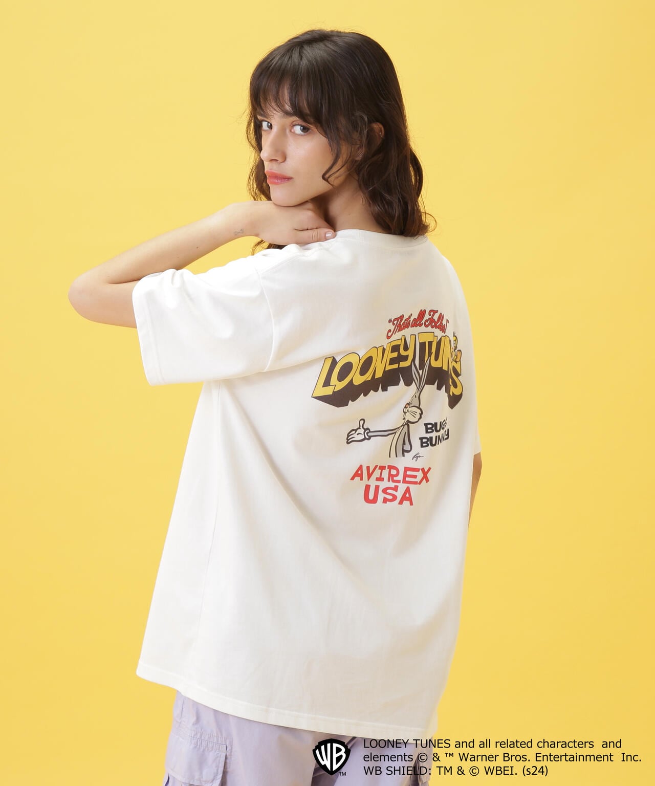 《LOONEY TUNES/AVIREX/RyuAmbe》Bugs Bunny T-SHIRT