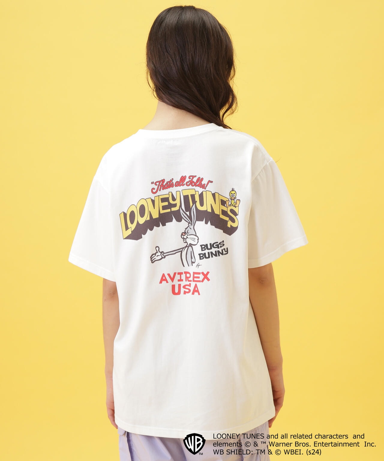 《LOONEY TUNES/AVIREX/RyuAmbe》Bugs Bunny T-SHIRT