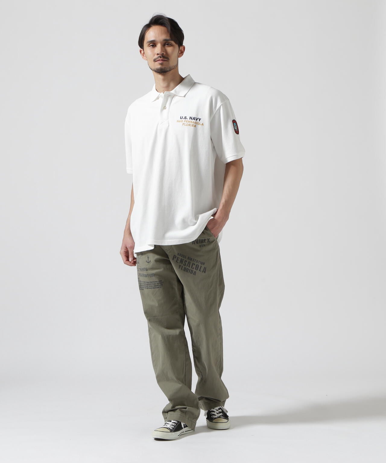 BLUE ANGELS SHORT SLEEVE POLO SHIRT / ブルーエンジェルス 半袖 ポロシャツ / AVIREX /