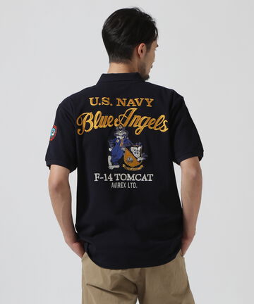 直営店限定》BLUE ANGELS TOMCAT T-SHIRT / ブルーエンジェルス トム