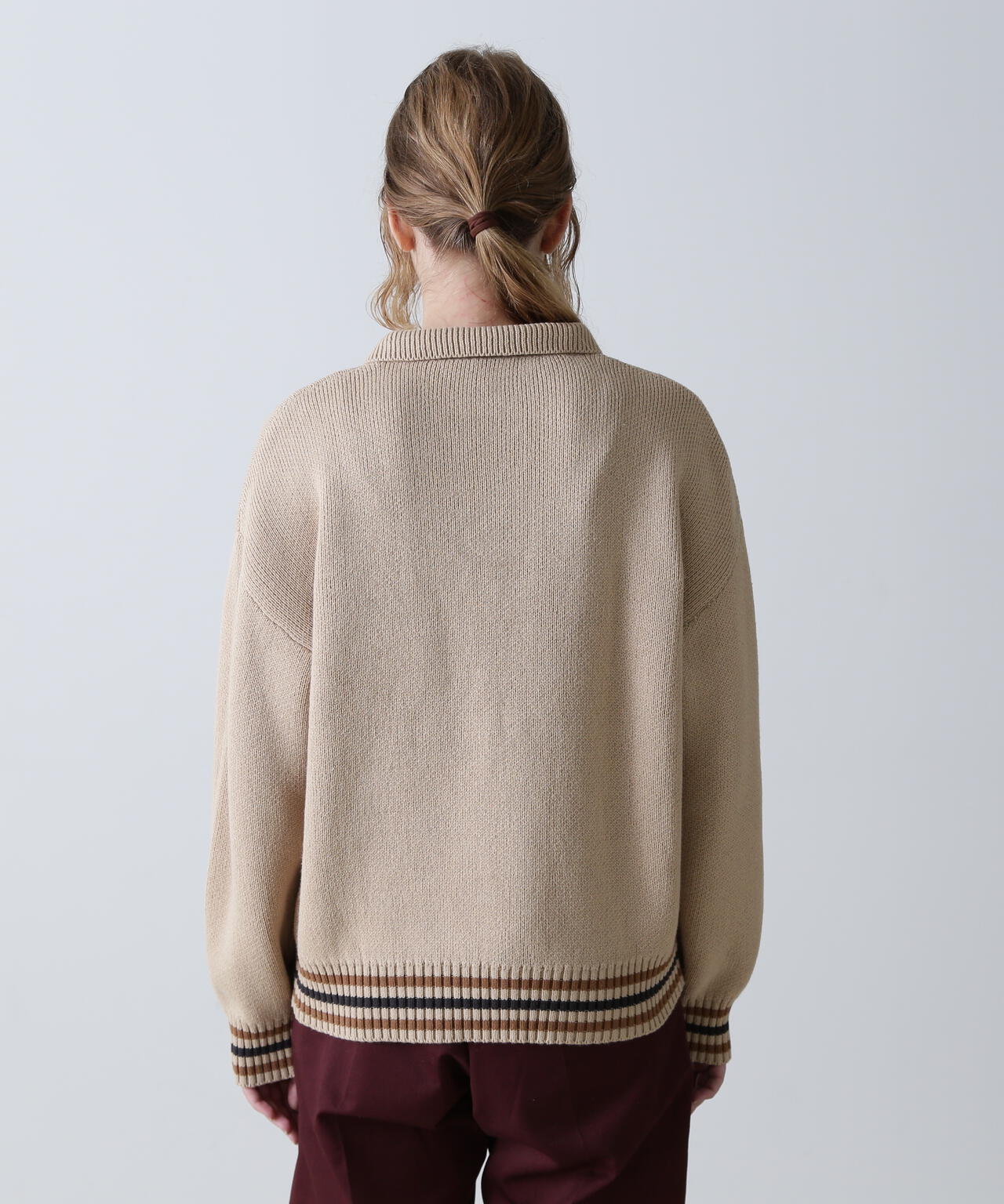 sosotto - (New)リバティプリント ボタンニットポロシャツ（42273112） - Sheth Online Store -  シスオンラインストア