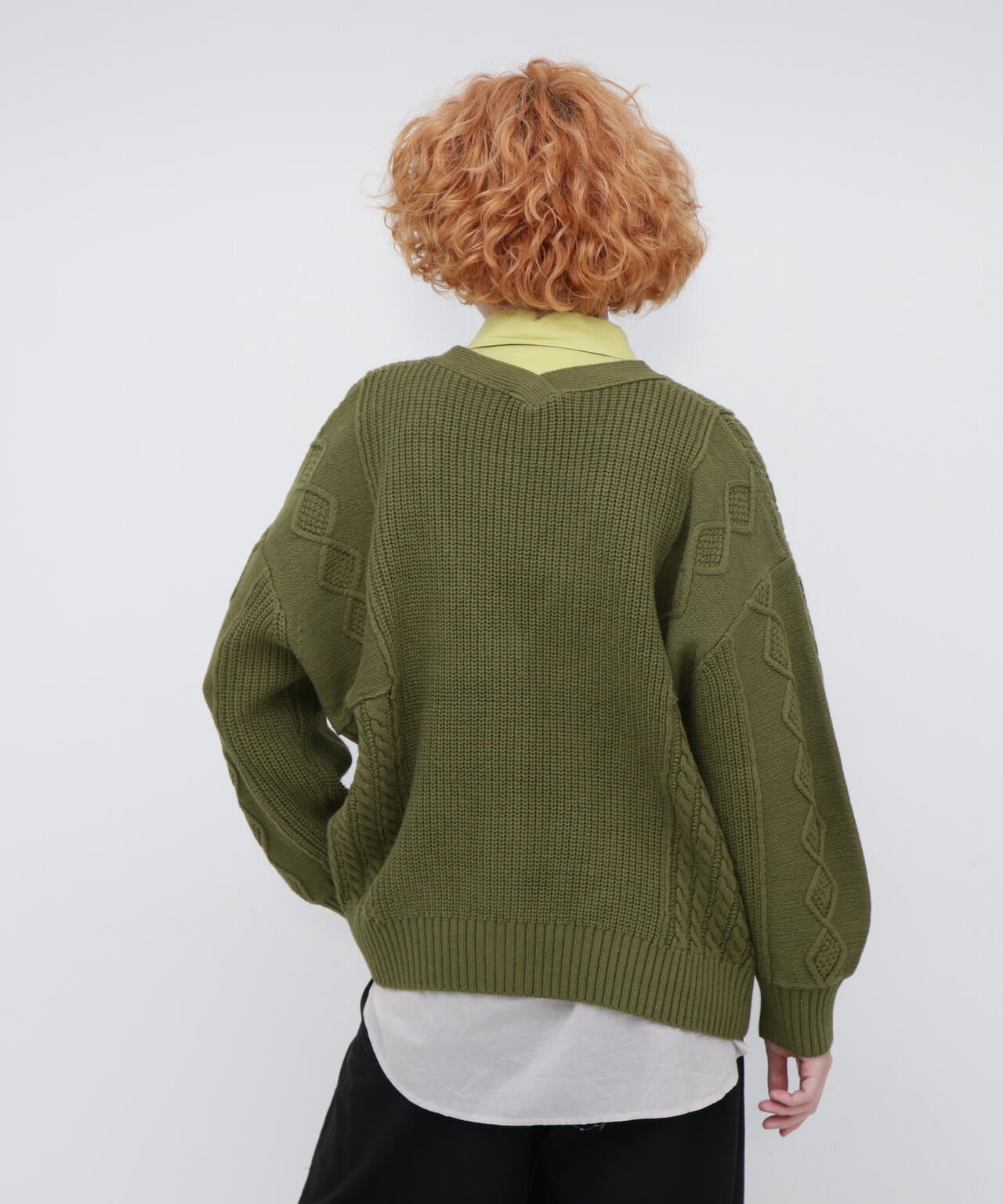 直営店限定》L/S MELANGE CARDIGAN/メランジ カーディガン | AVIREX