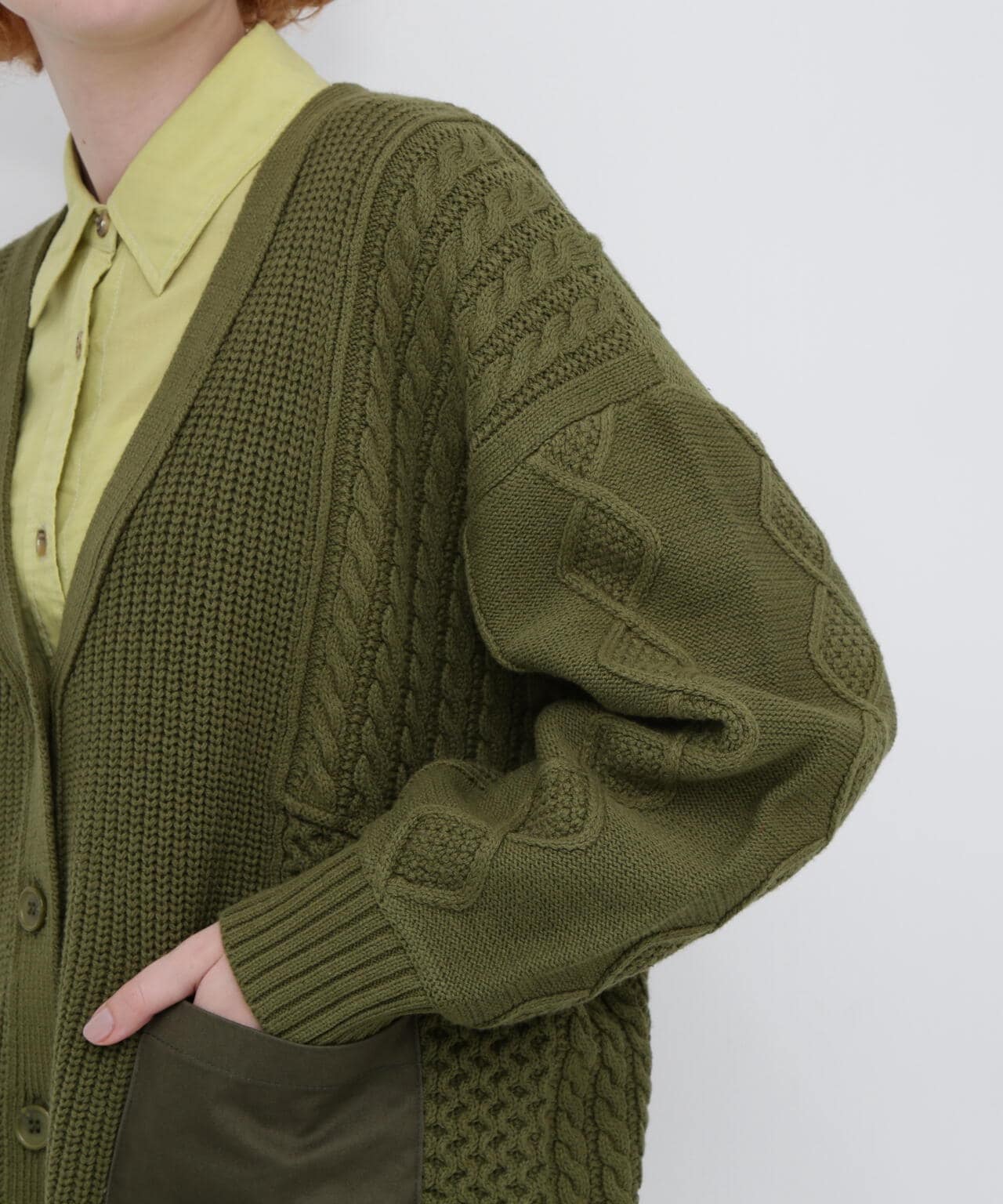 《直営店限定》L/S MELANGE CARDIGAN/メランジ カーディガン