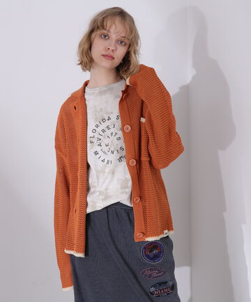 MACRAME LINE CARDIGAN/マクラメ ラインカーディガン