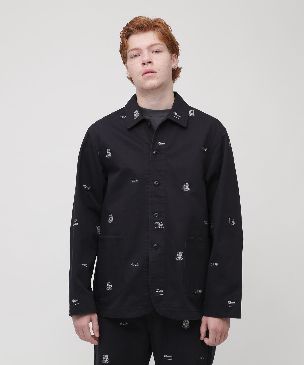 POINT EMBROIDERY COVERALL JACKET