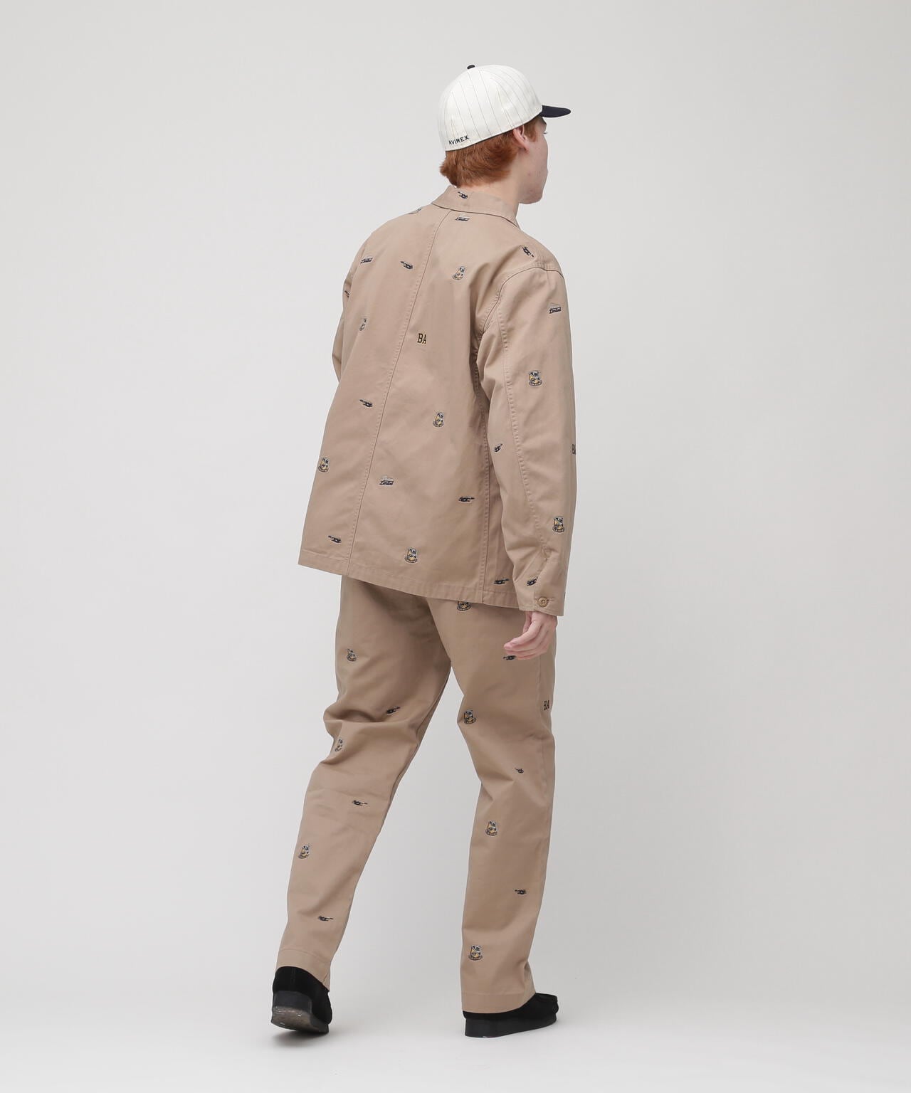 POINT EMBROIDERY COVERALL JACKET