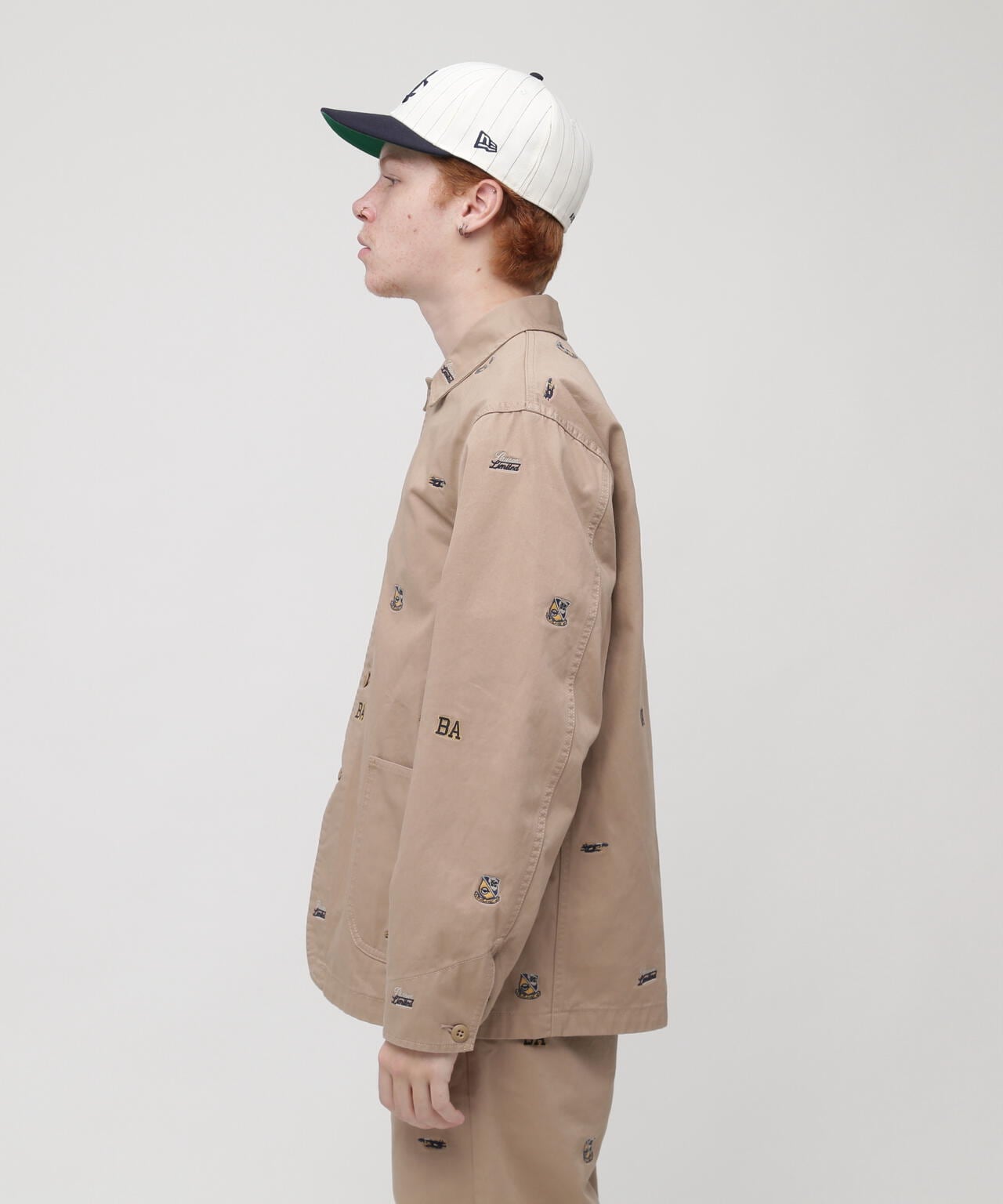 POINT EMBROIDERY COVERALL JACKET