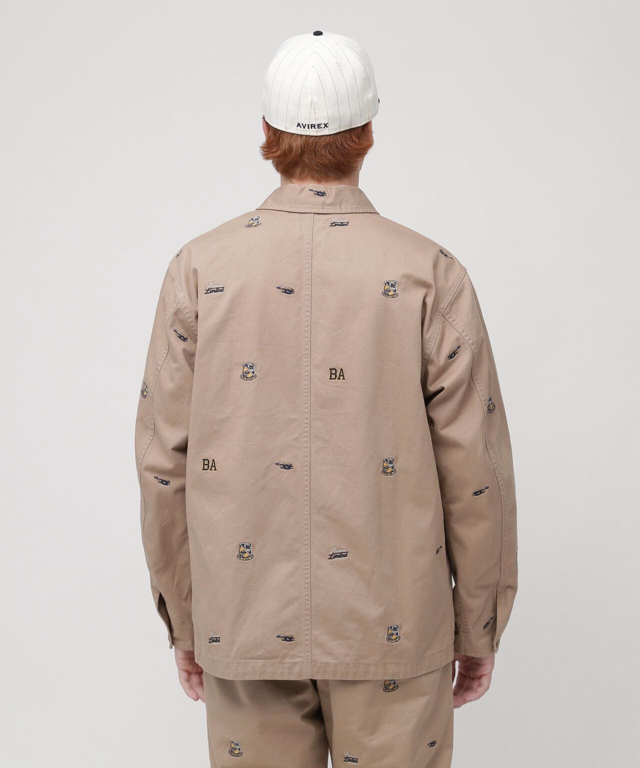 POINT EMBROIDERY COVERALL JACKET