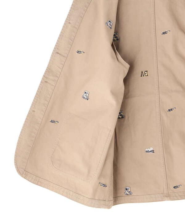 POINT EMBROIDERY COVERALL JACKET