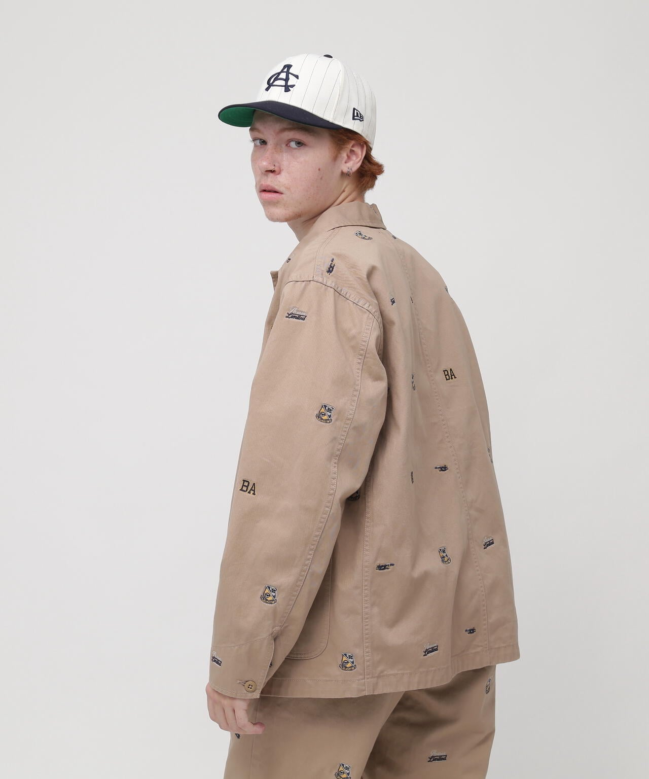 POINT EMBROIDERY COVERALL JACKET