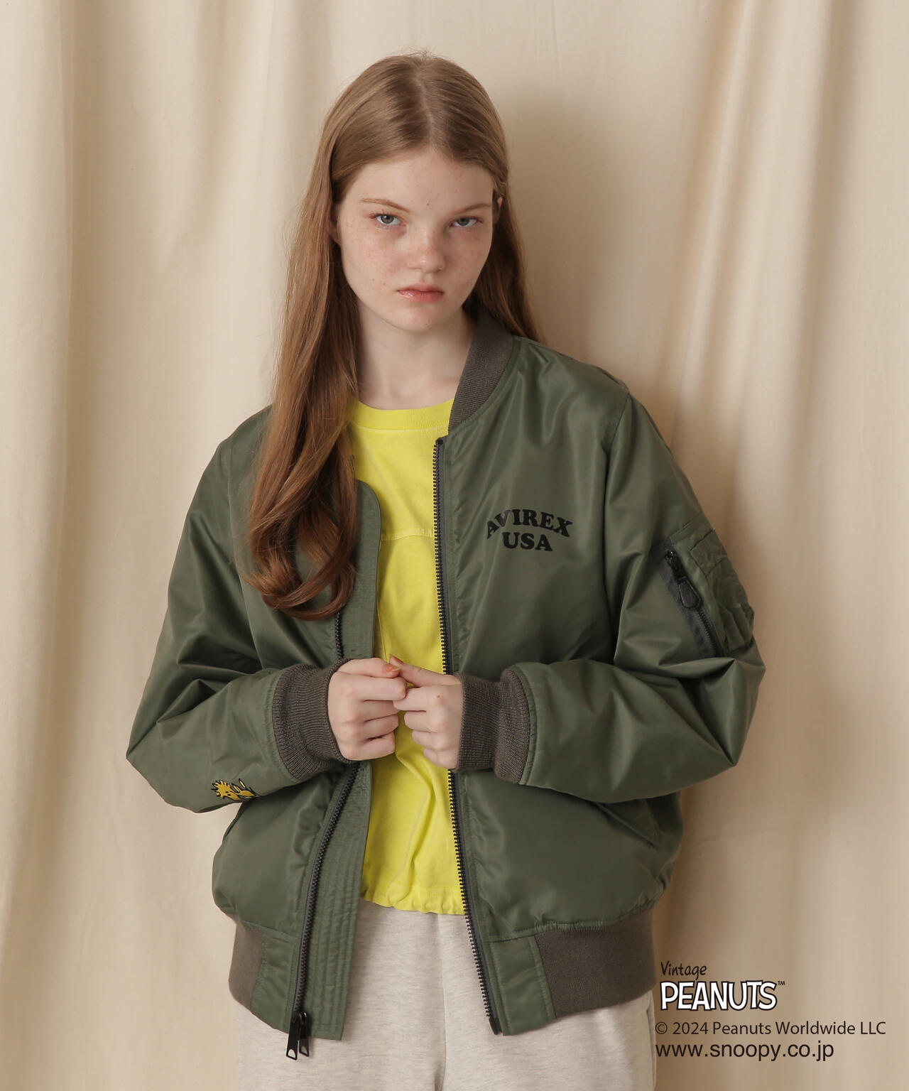 《PEANUTS×AVIREX》LIGHT MA-1 JACKET/《ピーナッツ×アヴィレックス》ライト MA-1ジャケット