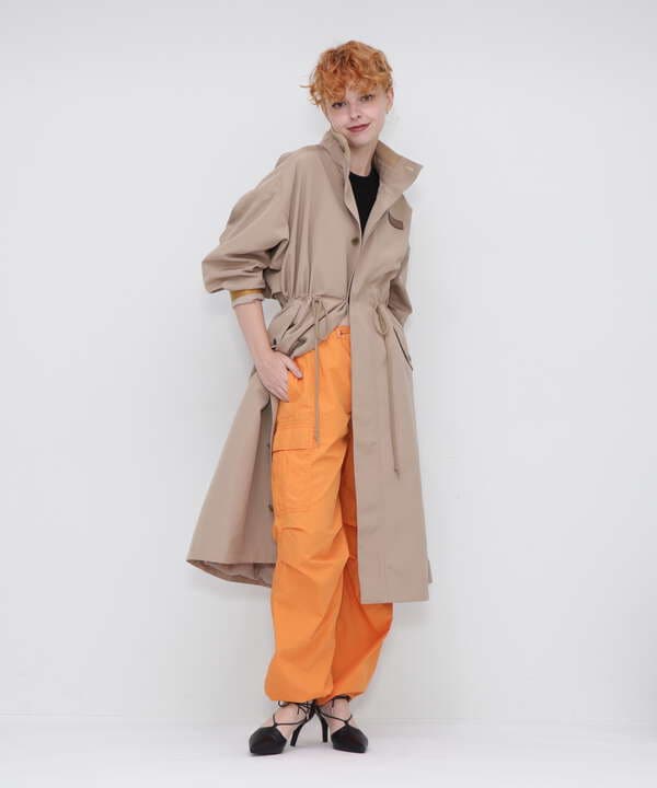 《直営店限定》STAND COLLAR LONG COAT/スタンドカラーロングコート