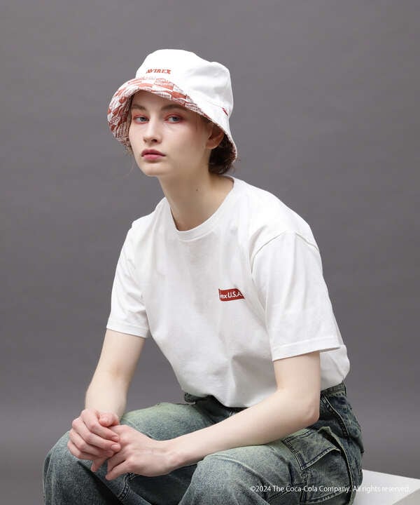 AVIREX / Coca-Cola 80'S REVERSIBLE BUCKET HAT