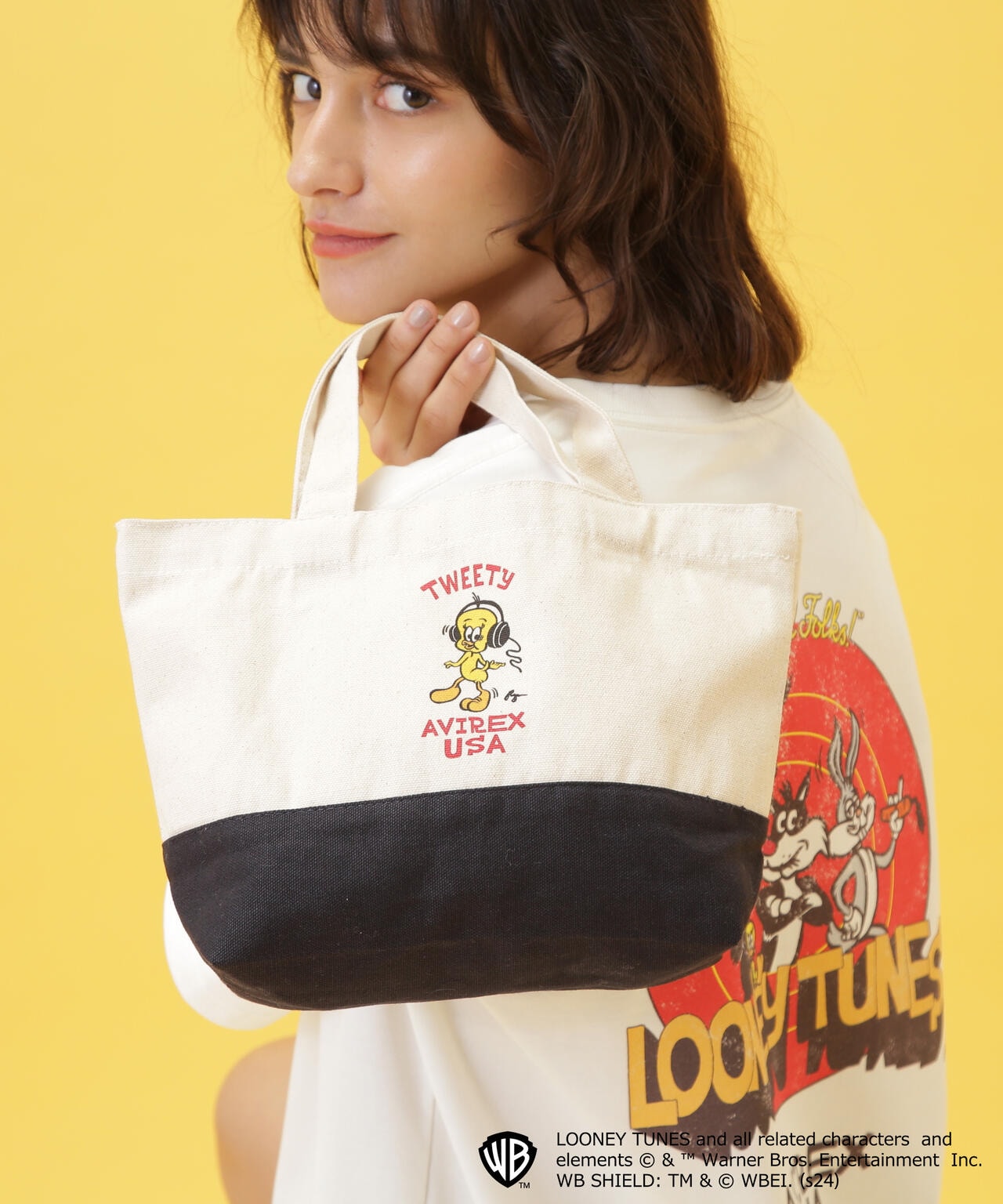 《LOONEY TUNES/AVIREX/RyuAmbe》MINI TOTE BAG