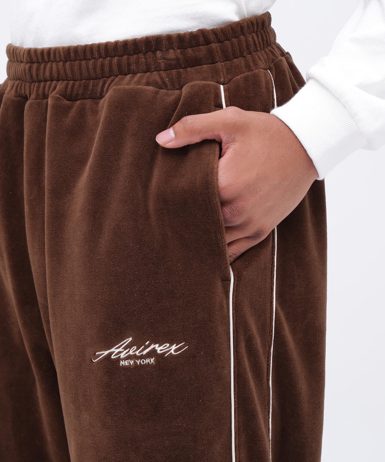 VELOUR PANTS CURSIVE LOGO / ベロア パンツ カーシヴ ロゴ