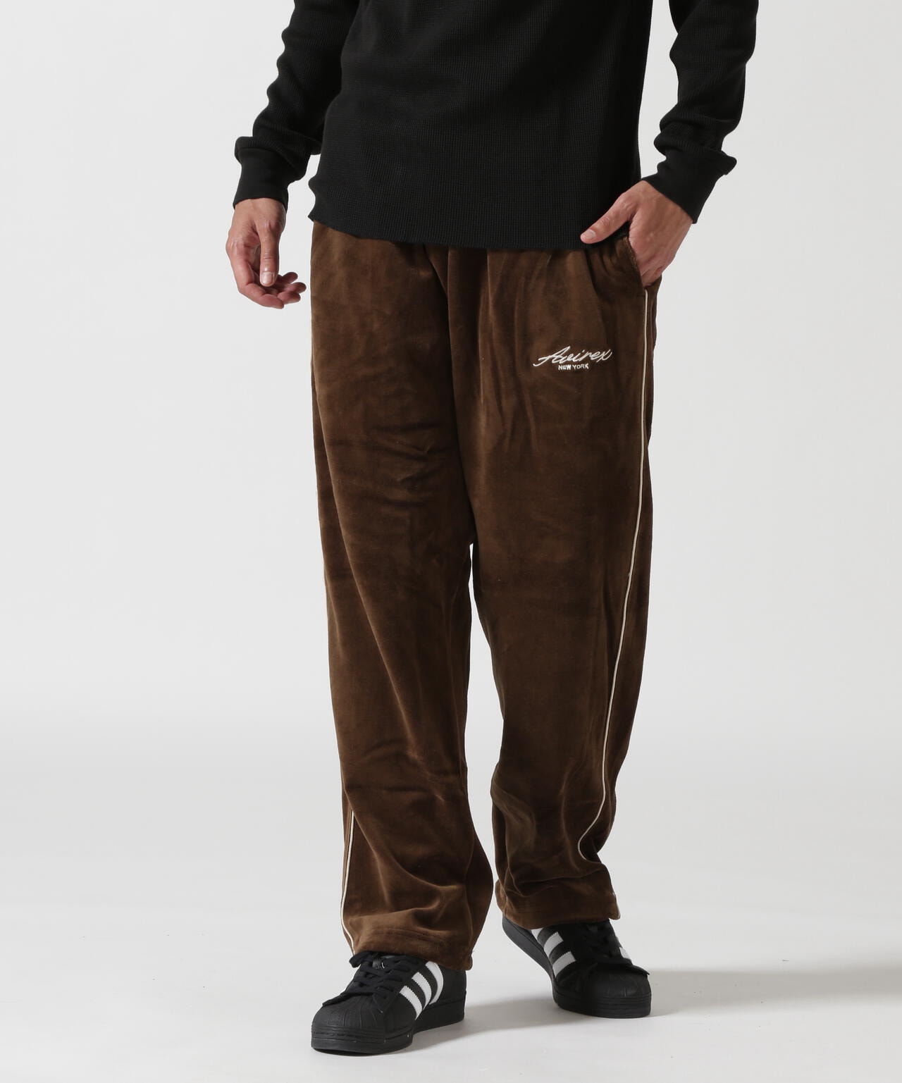 VELOUR PANTS CURSIVE LOGO / ベロア パンツ カーシヴ ロゴ