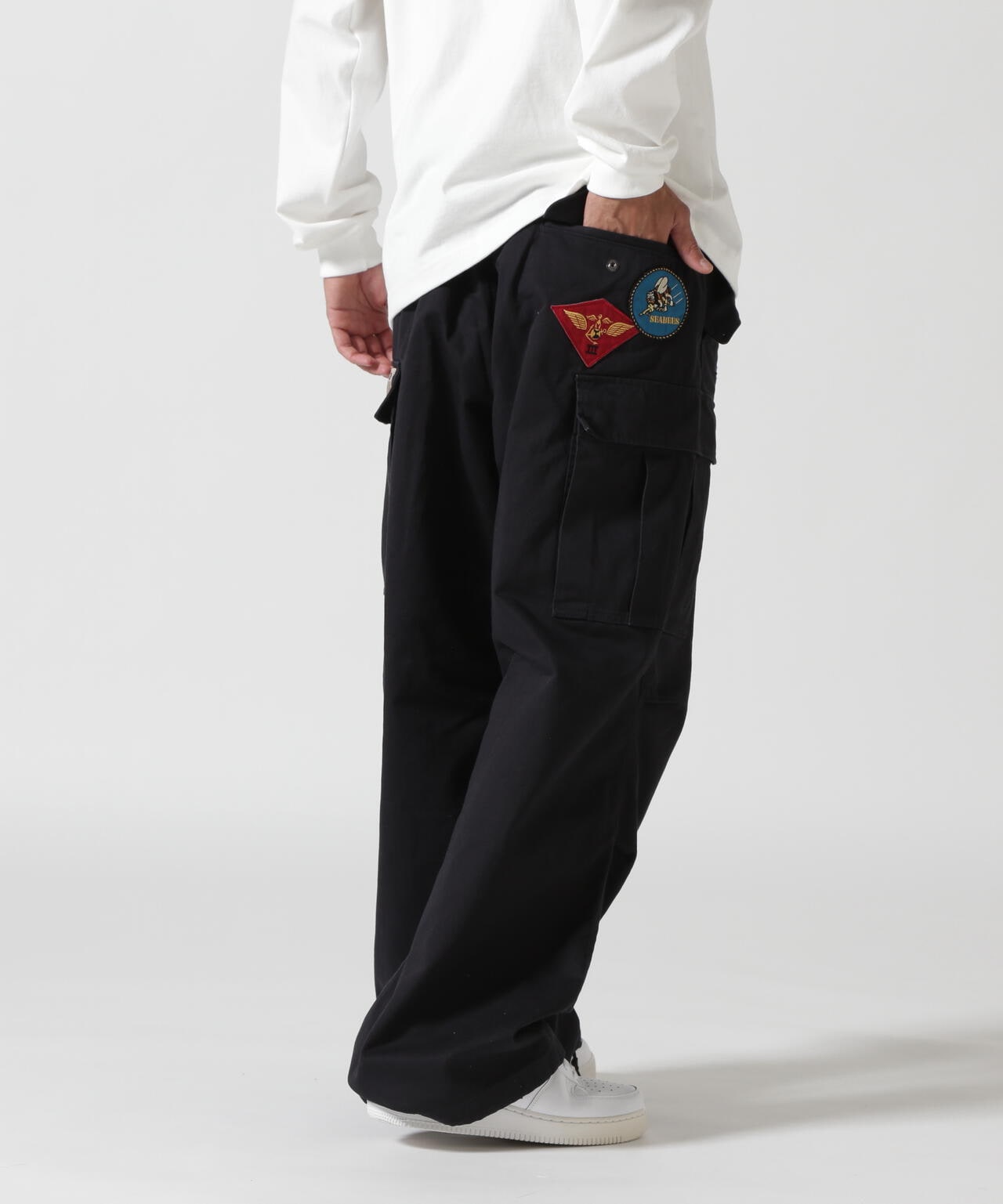 《直営店限定》TOP GUN WAPPEN CARGO PANTS / トップガン ワッペン カーゴパンツ / AVIREX 