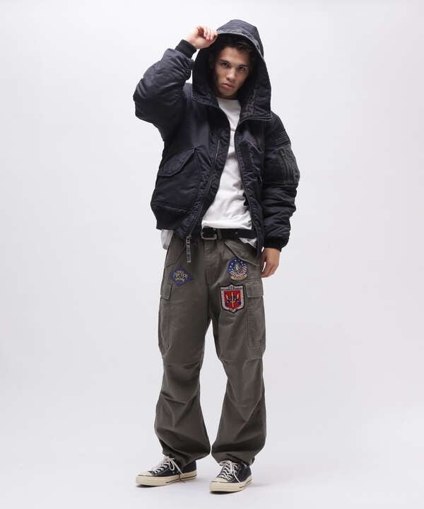 《直営店限定》TOP GUN WAPPEN CARGO PANTS / トップガン ワッペン カーゴパンツ / AVIREX 