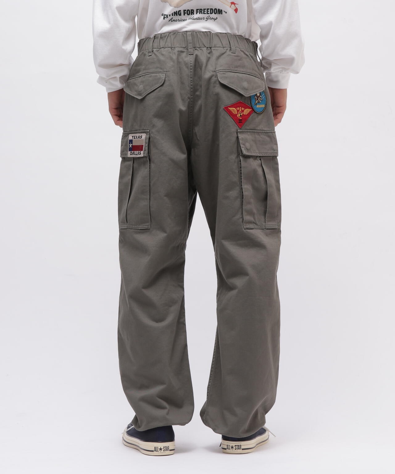 《直営店限定》TOP GUN WAPPEN CARGO PANTS / トップガン ワッペン カーゴパンツ / AVIREX 