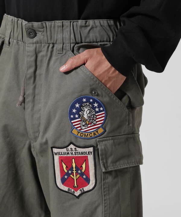 《直営店限定》TOP GUN WAPPEN CARGO PANTS / トップガン ワッペン カーゴパンツ / AVIREX 