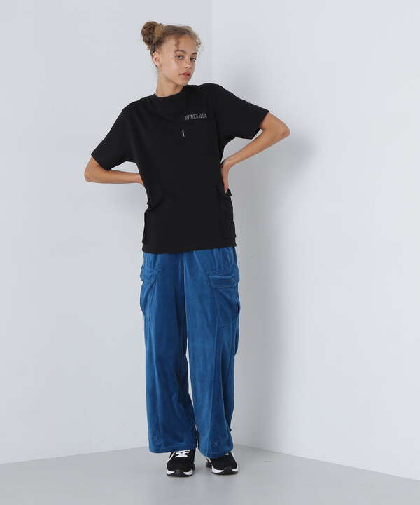 BOYFRIEND CARGO VELOUR PANTS/ボーイフレンド ベロアカーゴパンツ