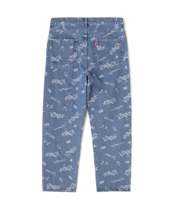 TAGGING JACQUARD DENIM PANTS / タギング ジャガード デニム パンツ