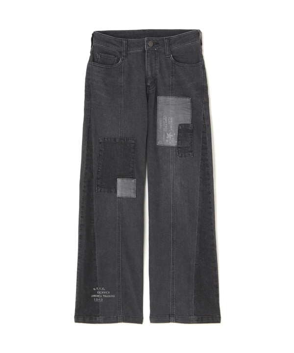 PATCH STRETCH DENIM PANTS/パッチストレッチデニムパンツ