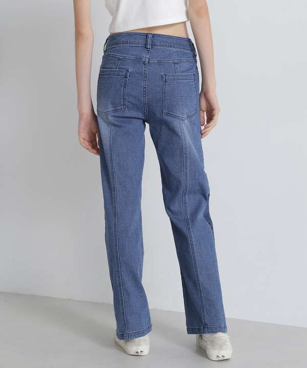 PATCH STRETCH DENIM PANTS/パッチストレッチデニムパンツ