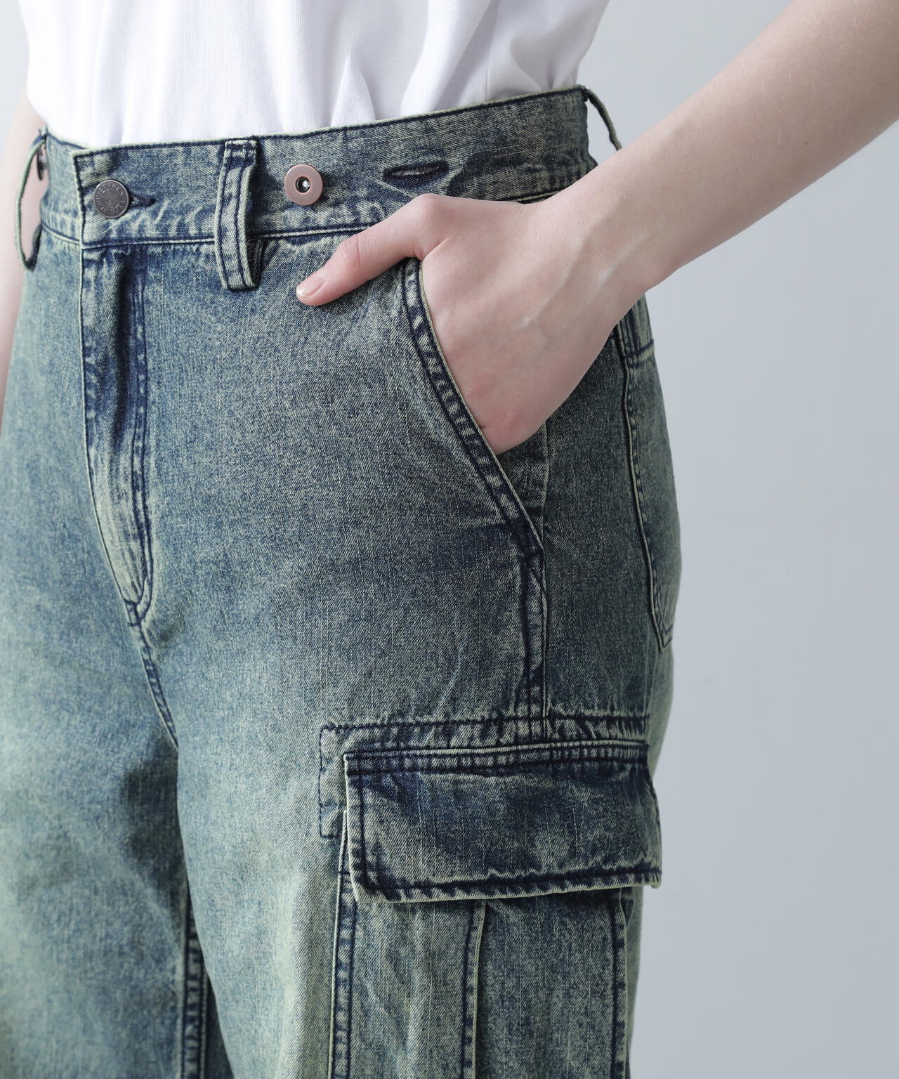 CARGO DENIM PANTS/カーゴデニムパンツ