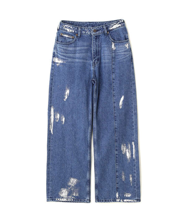 FOIL PRINT DENIM PANTS/箔プリントデニムパンツ