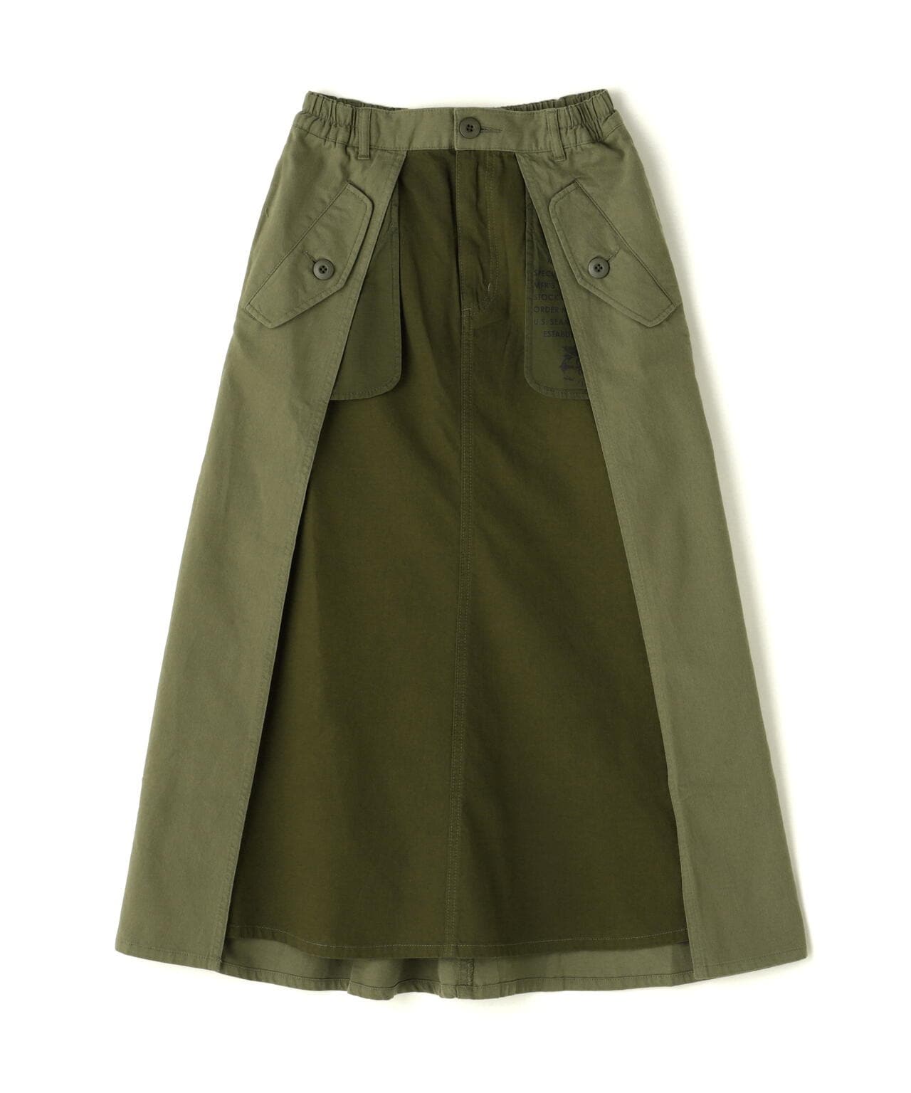 MILITARY LAYERED LIKE SKIRT/ミリタリー レイヤード スカート