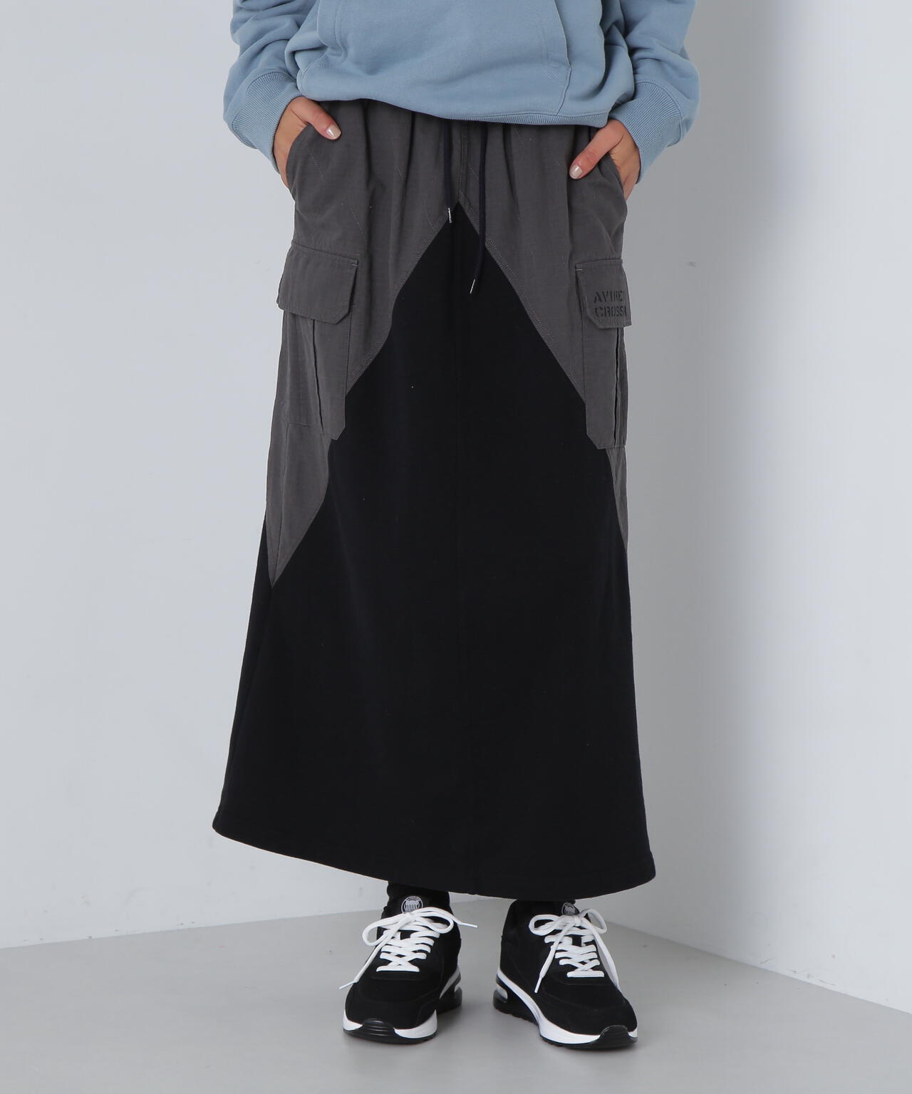 《CROSSOVER》RIPSTOP COMBI SKIRT/リップストップ コンビススカート クロスオーバー