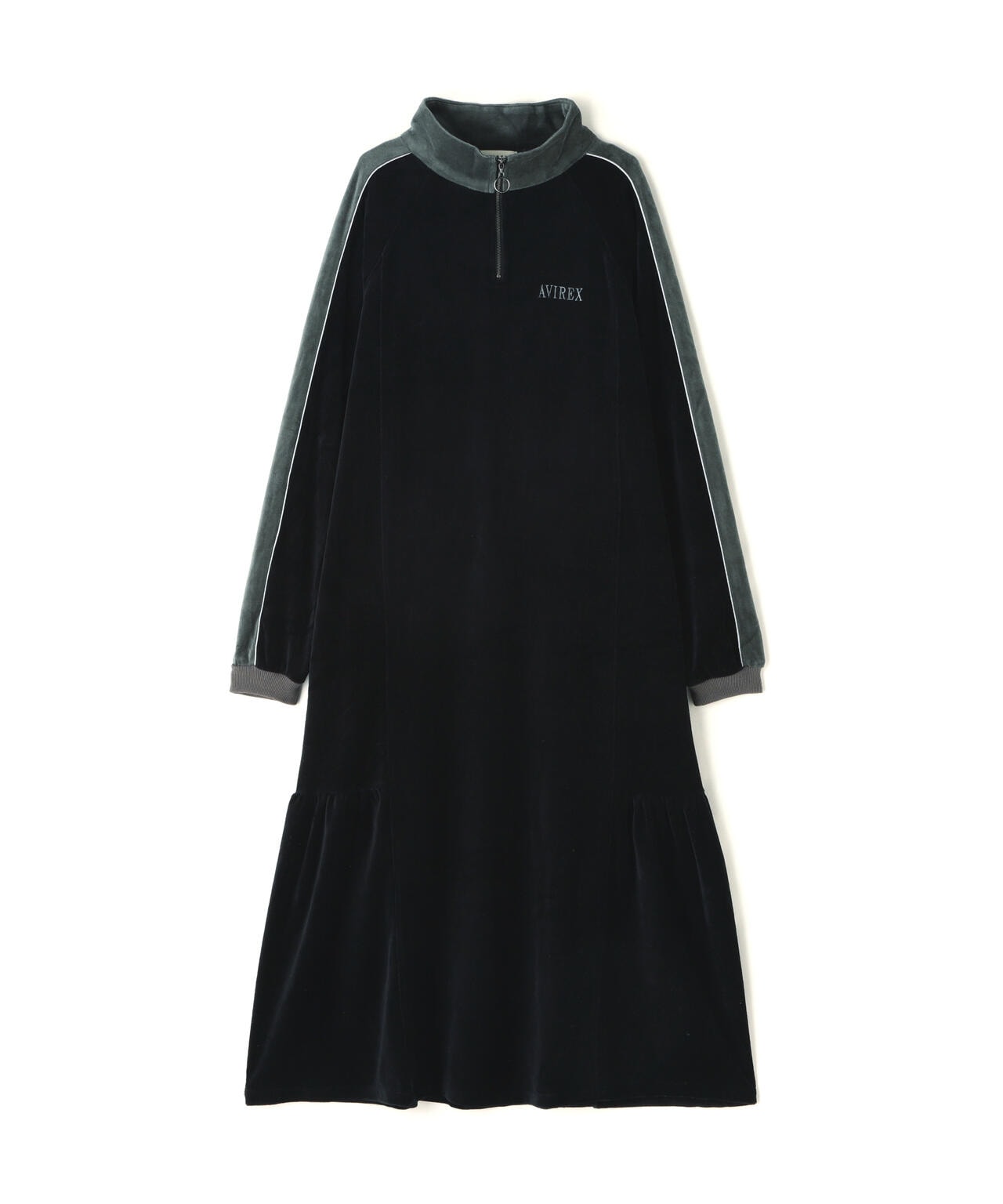 《直営店限定》FLARE VELOR ONEPIECE/フレアーベロアワンピース