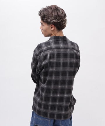 【先行予約 11月中旬-11月下旬入荷予定】《WEB&DEPOT限定》ZIP UP FLANNEL SHIRT / ジップアップ フランネル