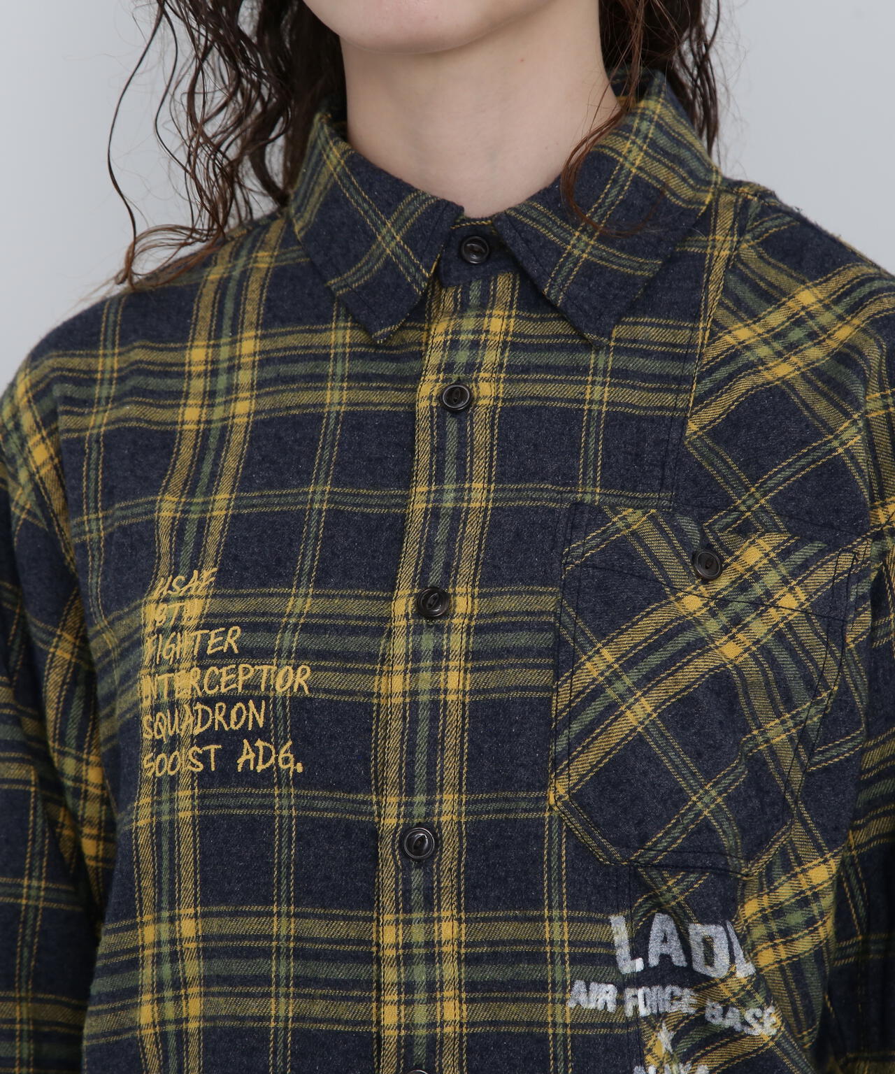 CHEMICAL WASH CHECK SHIRT/ケミカルウォッシュ チェックシャツ