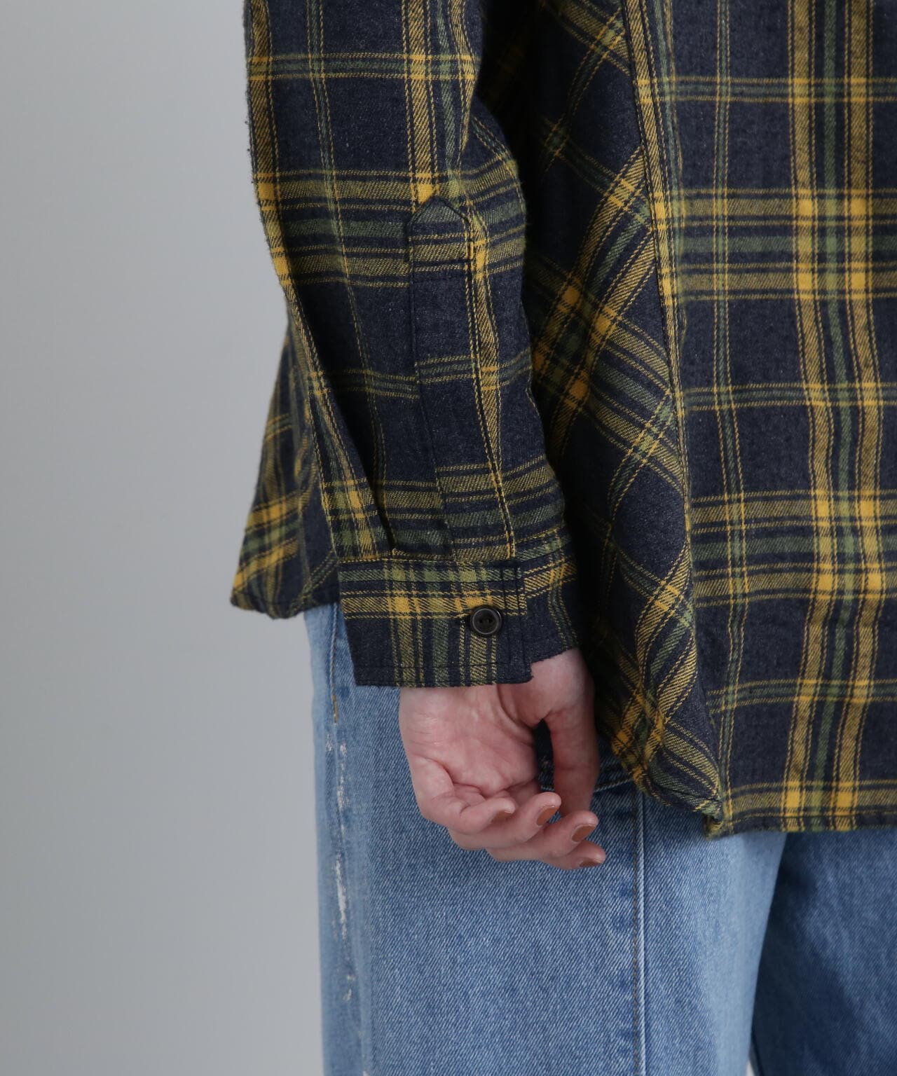 CHEMICAL WASH CHECK SHIRT/ケミカルウォッシュ チェックシャツ