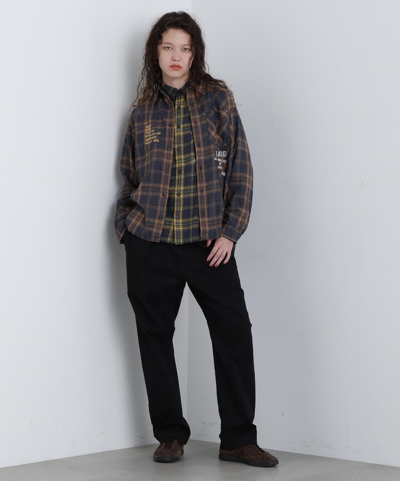 CHEMICAL WASH CHECK SHIRT/ケミカルウォッシュ チェックシャツ