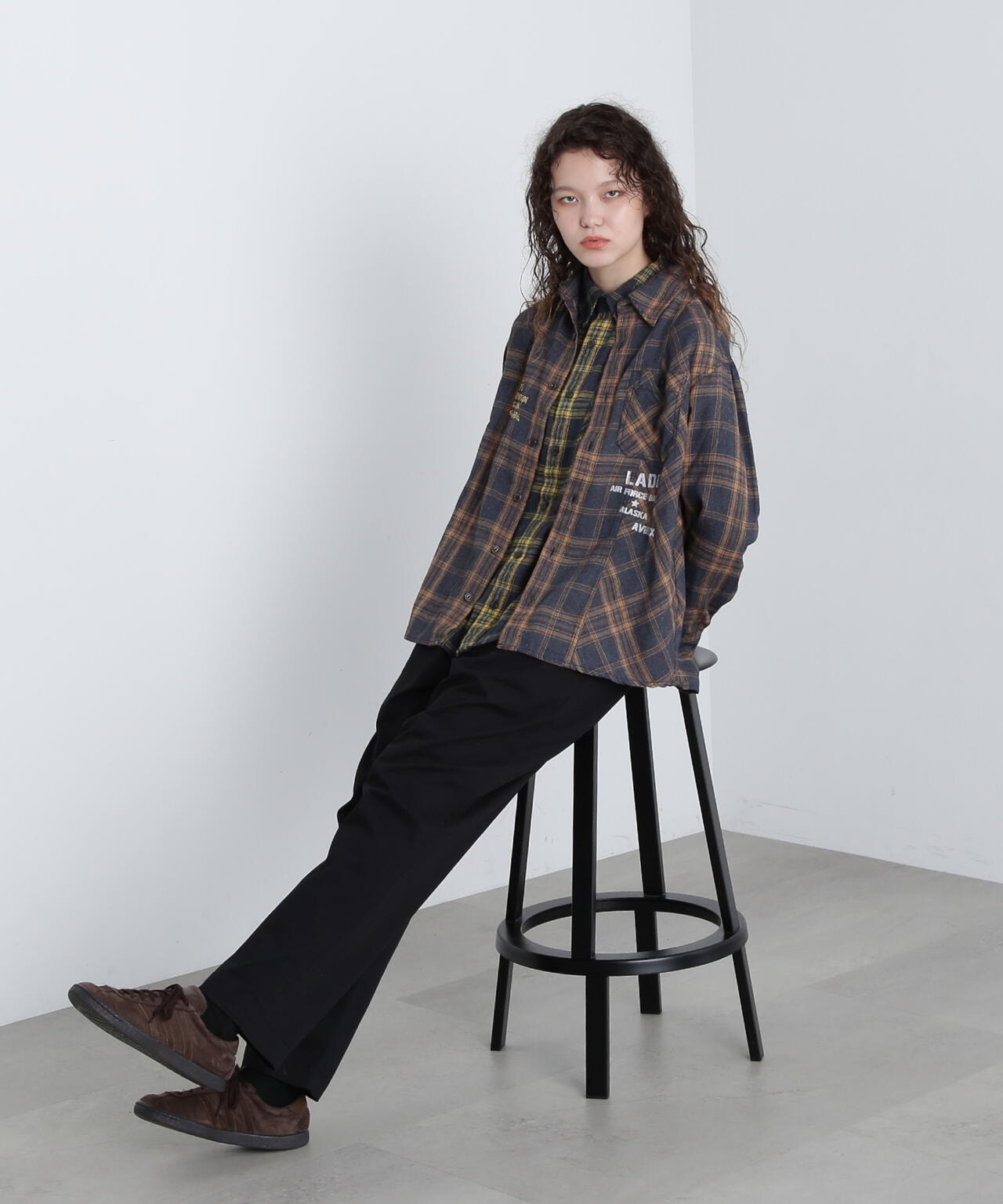 CHEMICAL WASH CHECK SHIRT/ケミカルウォッシュ チェックシャツ