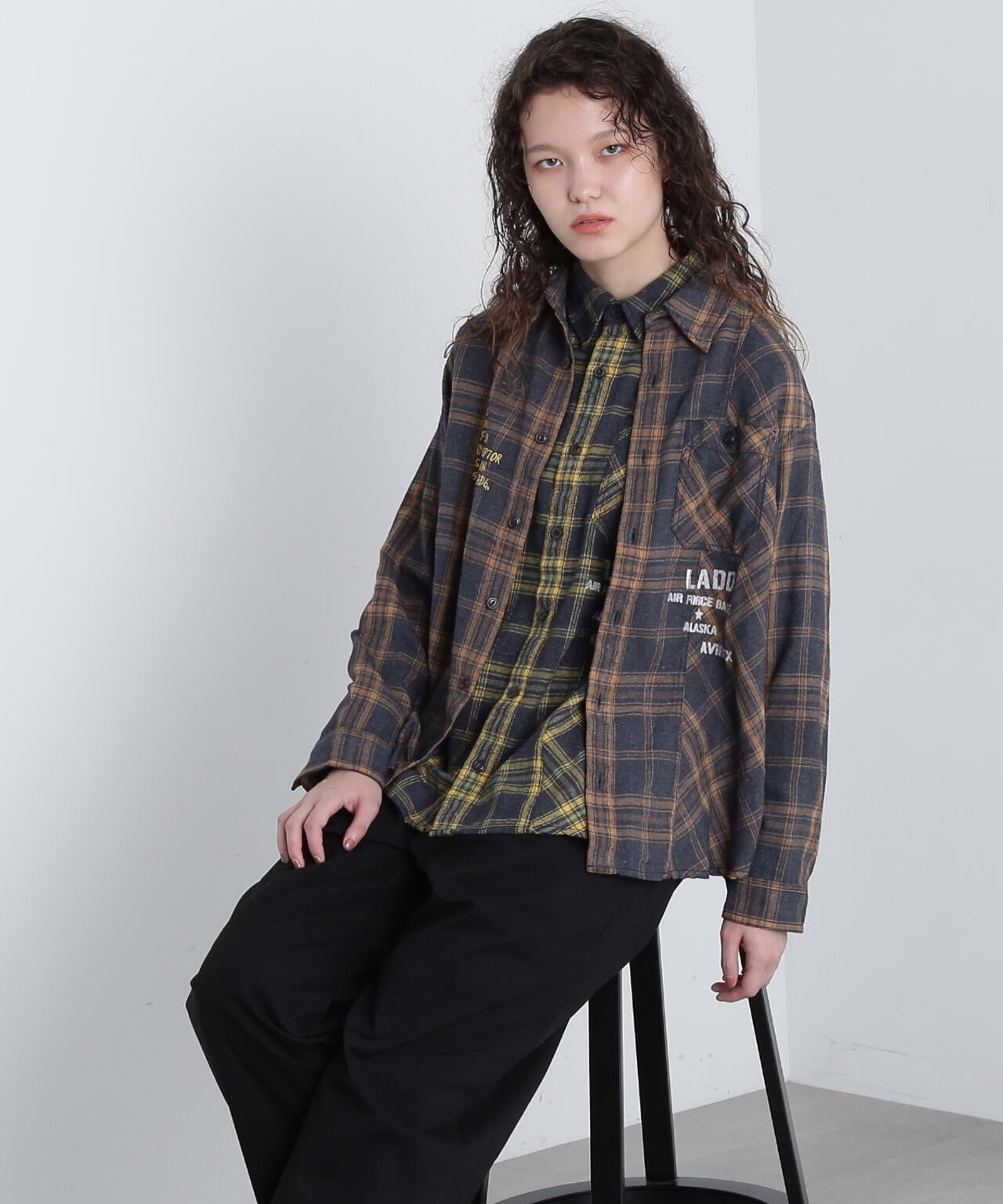 CHEMICAL WASH CHECK SHIRT/ケミカルウォッシュ チェックシャツ