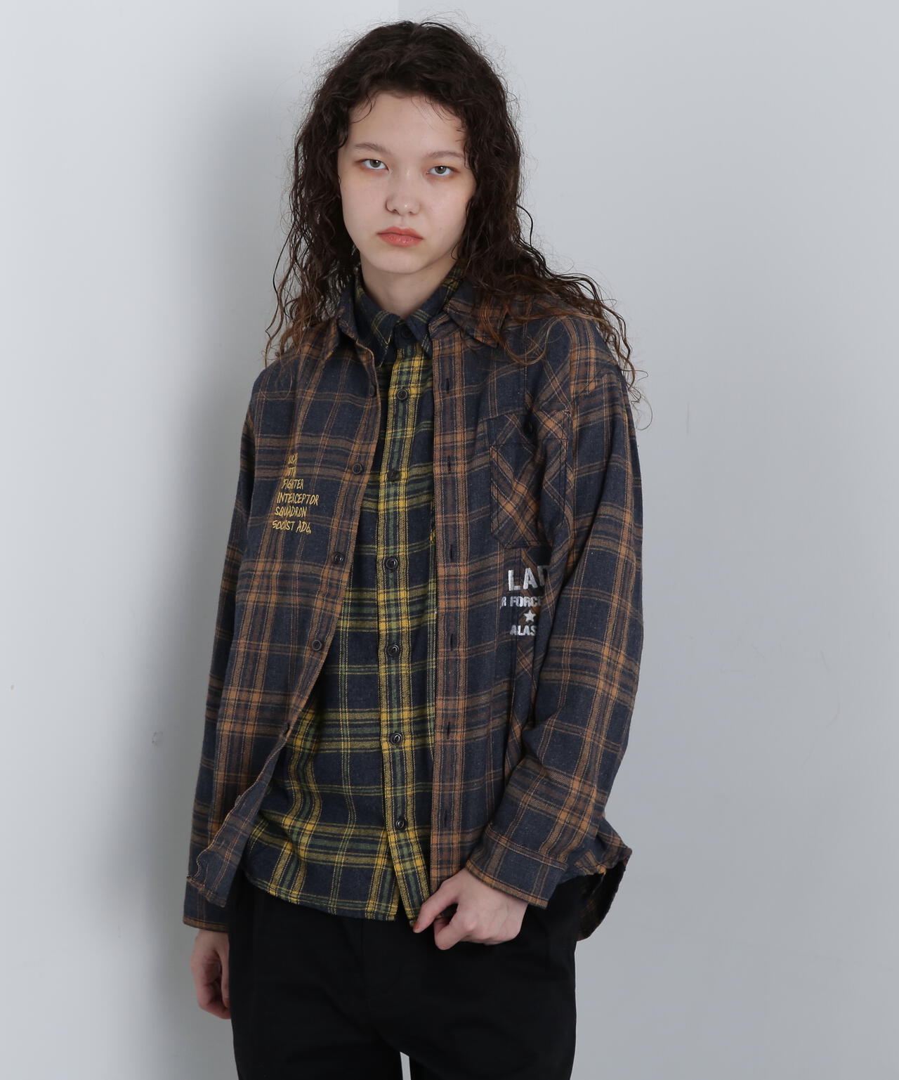 CHEMICAL WASH CHECK SHIRT/ケミカルウォッシュ チェックシャツ