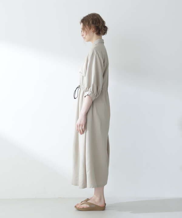 STORM FLAP DETAILE LONG SHIRTS/ストームフラップ ロングシャツ/ワンピ