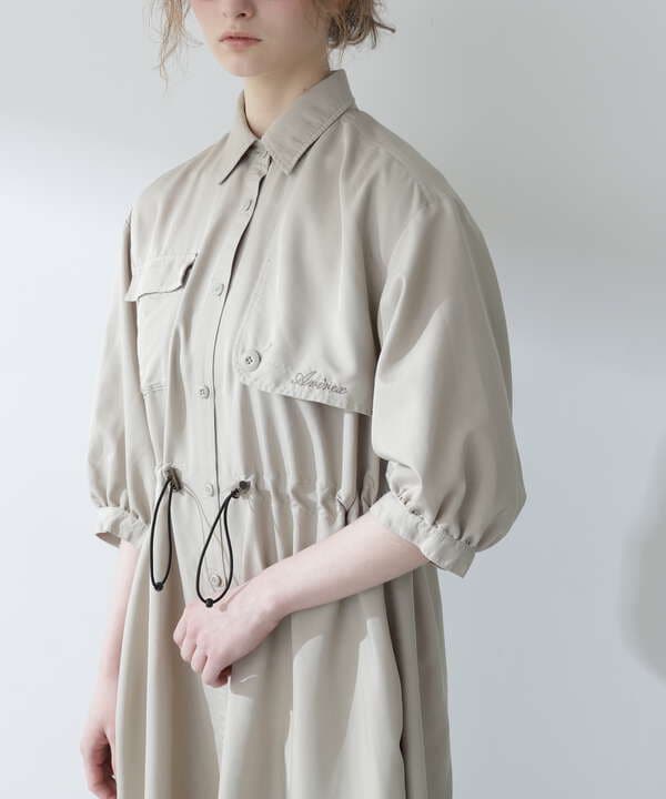 STORM FLAP DETAILE LONG SHIRTS/ストームフラップ ロングシャツ/ワンピ