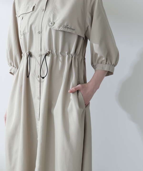 STORM FLAP DETAILE LONG SHIRTS/ストームフラップ ロングシャツ/ワンピ